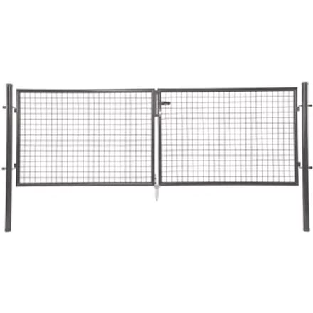 Giardino Dubbele Poort H 150 X L 2x150cm Antraciet