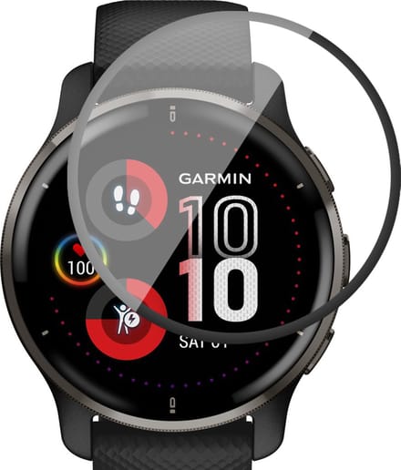 Screenprotector geschikt voor Garmin Venu 2 Plus - PET Glasfolie Full Screen Protector