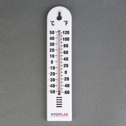 Hygiplas Muurthermometer - Bereik: -40°C tot +50°C.