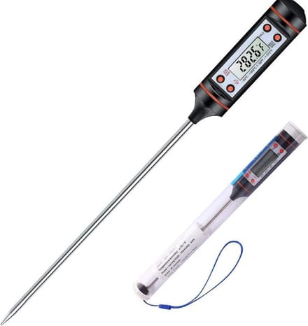 Actie4you® - Digitale Thermometer - Koelkast Thermometer - Vriezer Thermometer – Zwart – Voedsel Thermometer