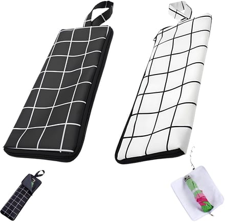 Opvouwbare Paraplutassen - Waterdicht - Set van 2 - Wit en Zwart - 38 x 12,5 cm