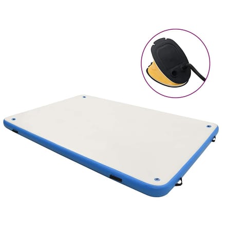 vidaXL Vlot opblaasbaar 300x300x15 cm blauw en wit