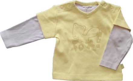 Ducky beau Shirtje fox geel / wit