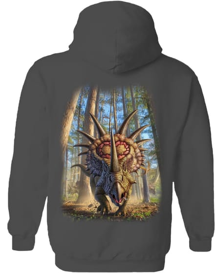 Dino Styracosaur The Coloured House Hoodie L