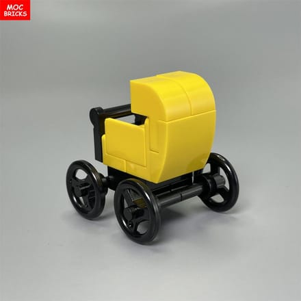 MOC Bricks kinderwagen Serie voedingsflesje baby figuur Gemonteerd constructiespeelgoed Gericht op leren Speelgoed Ideaal Voor Kinderen Cadeau yellow