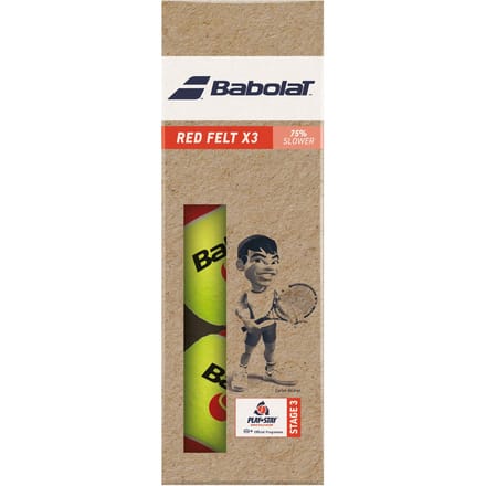 Babolat Red Felt (Stage 3) Zak Met 3 Stuks
