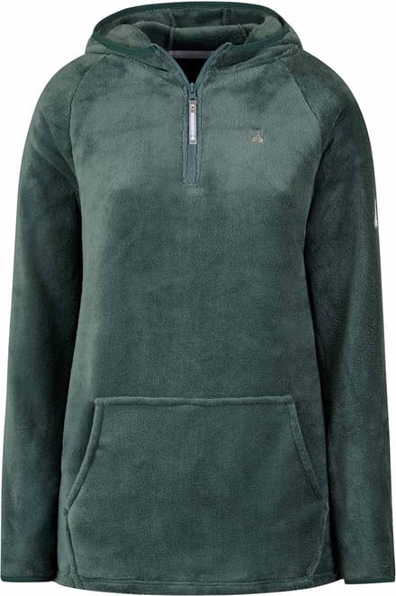 BJØRNSON Rane Micro Fleece - Hoody Trui - Pull-over - Dames - Maat 48 - Groen