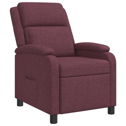 vidaXL - Recliner - Paars - Stof
