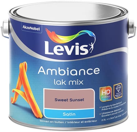 Levis - Ambiance Lak Satin Mix - Sweet Sunset - Mengverf - 2,5 L