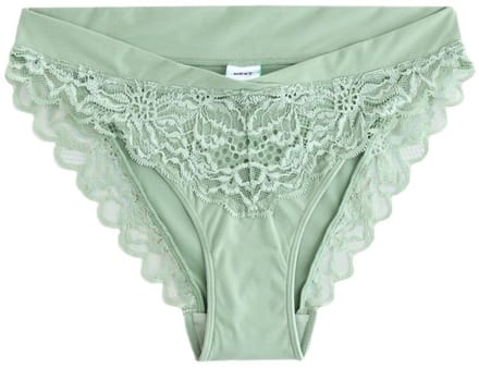 Next - Dames - Ultimate Comfort kanten slip met hoge pijpen - Groen