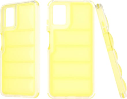 Hoesje geschikt voor Motorola Moto E22i / Moto E22 - Techsuit Wave Shield Shockproof Hard Case Back Cover - Geel