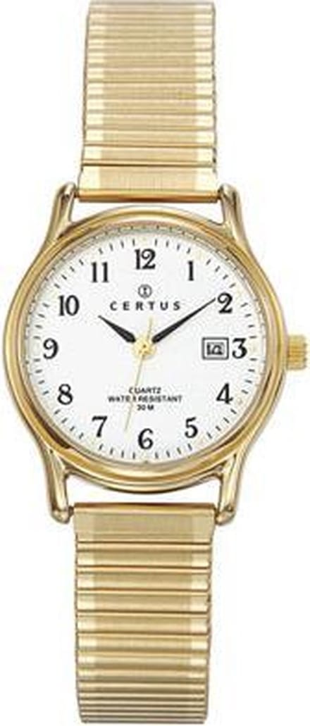 Certus 630714 goudkleurig dames horloge 29 mm 50 meter