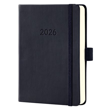 Sigel agenda 2026 Conceptum - formaat A6 - zwart - hardcover - dagoverzicht - SI-C2611
