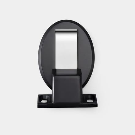 Magnetische Deurstoppers - Deurvanger RVS - Deur Open Houden - Muurbevestiging - 1 stuk - Zwart