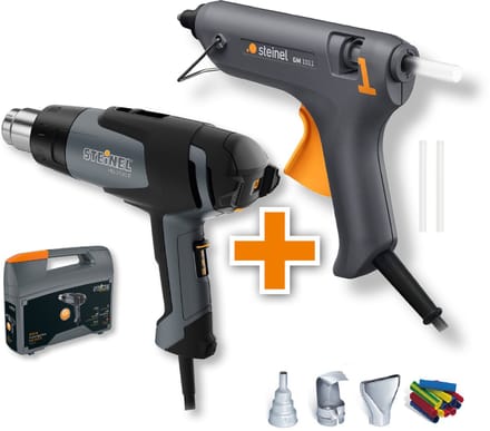 Steinel Heteluchtpistool HG2120E + Lijmpistool GlueMatic 1011 - in koffer
