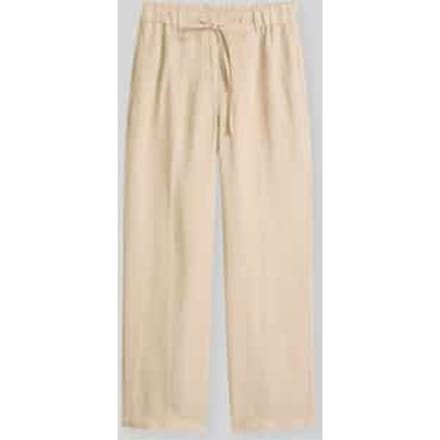 Wide leg broek van puur linnen