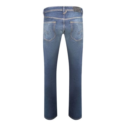 Diesel Heren Larkee-X Stone Wash Straight Jeans (Donkerblauw)