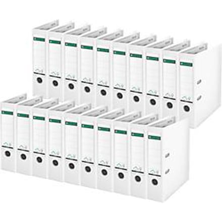 LEITZ® Map 1010, DIN A4, rugbreedte 80 mm, 20 stuks, wit