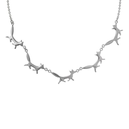 AuBor ®. Collier. Zilver. De vos.