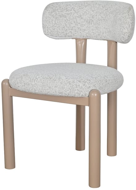 DÉJA Living Eetkamerstoel Thijn - Beige Stof - 56x52x79cm - Set van 2