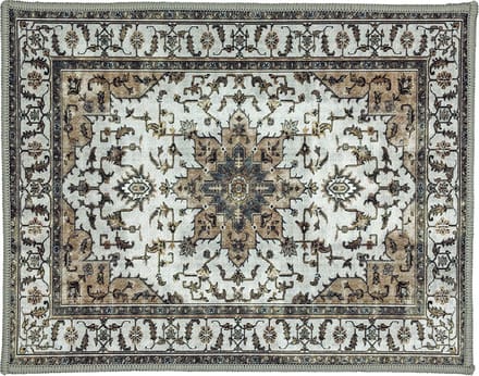 Lavandoux - Placemat - Tapijt - Vintage - Hrara - Beige - 46x36 cm - 4 stuks