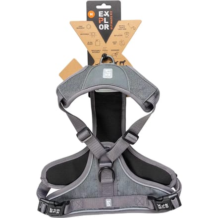 Duvoplus - Hondentuigje - Hond - Ultimate Fit No-pull Harnas Safety S - 25-45cm - 42-60cm Silver Reflective - 1st
