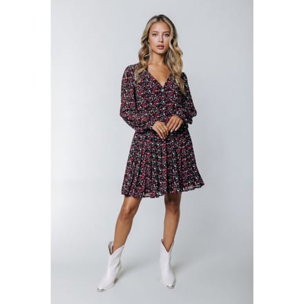 Colourful Rebel  - Maat S - Olsa Mini Flower Mini Dress Dames Jurk