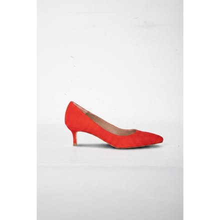 LK Bennett Audrey Kitten Heel Aurora Red Taglia: 36 | Tacchi Alti Outlet | Donna | Rosso