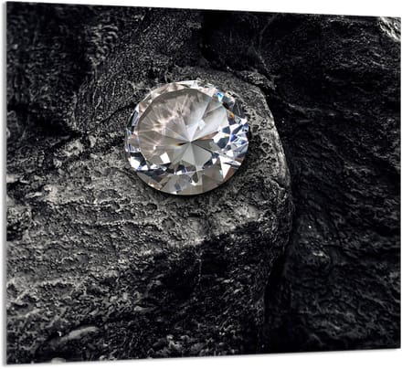 TMK ArtDeko Diament - Snijplank - Glas - 65x60cm - Veilige Montage