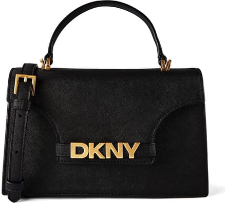 DKNY Avril Handtas Leder 24 cm - Dames - black-gold