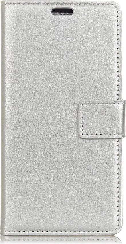 Shop4 - Nokia 3.1 (2018) Hoesje - Wallet Case Business Zilver