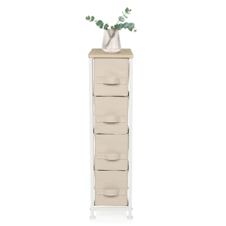 Kast FOLDRESS S 20x48x75cm 4 vakken beige hjh LIVING