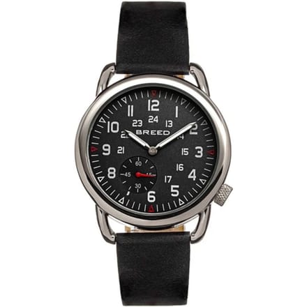 Breed Regulator lederen band horloge met tweede sub-wijzerplaat