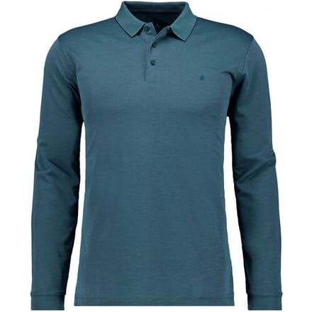 Ragman Polo Soft Knit Modern Fit Easy Care Donker Groen / male