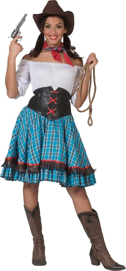 Sexy Sue Short Saloon Cowgirl - Vrouw