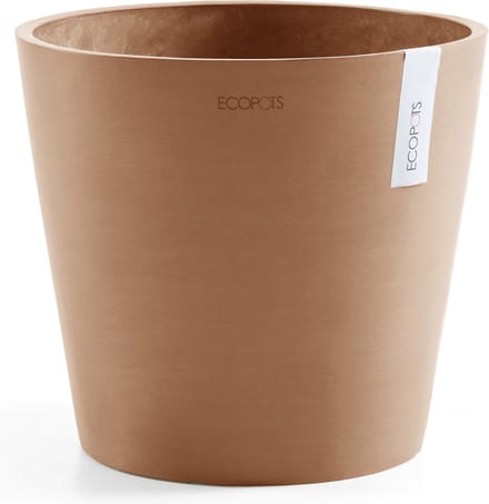 Ecopots Amsterdam 40 - Terra - Ø40 x H34,5 cm - Ronde terrakleurige bloempot