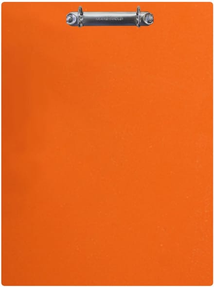 Magnetisch klembord A4 incl. ringband (staand) - Oranje