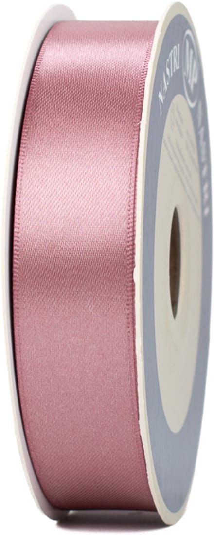 Satijn Lint - 25 mm - Oudroze - Glanzend decoratielint - 50 meter