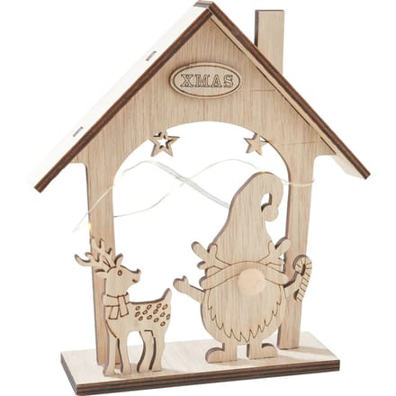 VBS Houten bouwpakket "Kabouterhuisje", incl. LED's