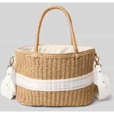 Handtas in handtassenlook met labeldetail model 'BOHO'