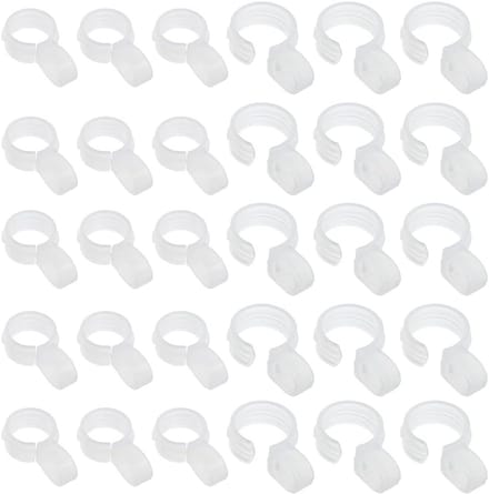 Set van 60 Plastic Windproof Hangende Haken voor Kleding, Borduuraccessoires en Textielhouder met 2 Maten