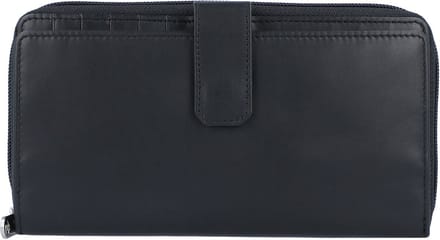 Esquire Nieuw Zijden Portemonnee Leder 19 cm - Dames - Horizontaal - schwarz