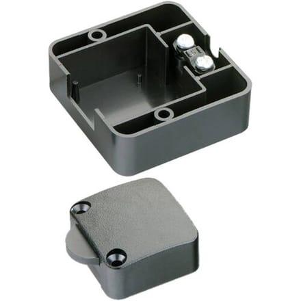 Kastschakelaar - Lichtschakelaar voor in de Kast - 2A 250V - 50x52mm - Zwart