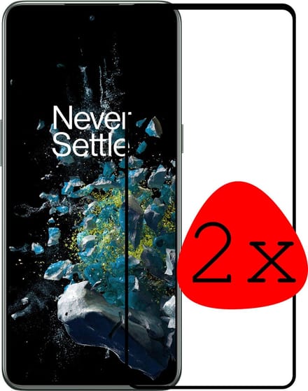 Screenprotector - 2 Stuks Geschikt voor OnePlus 10T - Full Cover - Beschermglas - Gehard Glas - Tempered Glass - Screen Protector