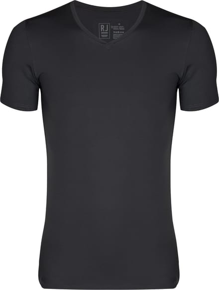 RJ Pure Color Heren V-Hals T-Shirt  Grijs M