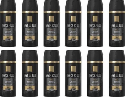 AXE Gold Deodorant / Bodyspray - 12x 150 ml - Voordeelverpakking
