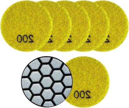 Polijstpads Set - Schuurschijven - Steen Bewerken - Flexibel Schuim - 50mm Diameter - Niet Gespecificeerd
