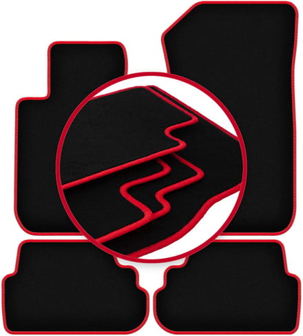 CARLUX-RED automatten voor: BMW 1 E88 cabriolet (2008-2014)