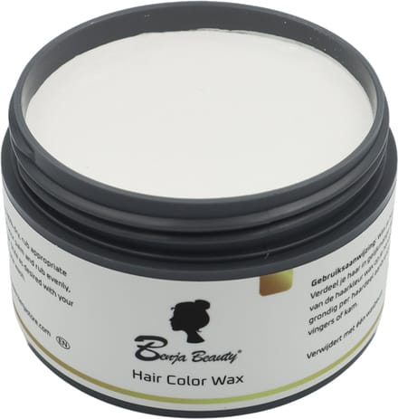 BenjaBeauty Haarwax - Haarkleuring - Haarverf - Carnaval - Halloween - Cosplay - Haarcrème - wit