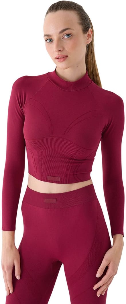 4F T-shirt Dames Longsleeve FNK Bordeaux - Maat M/L